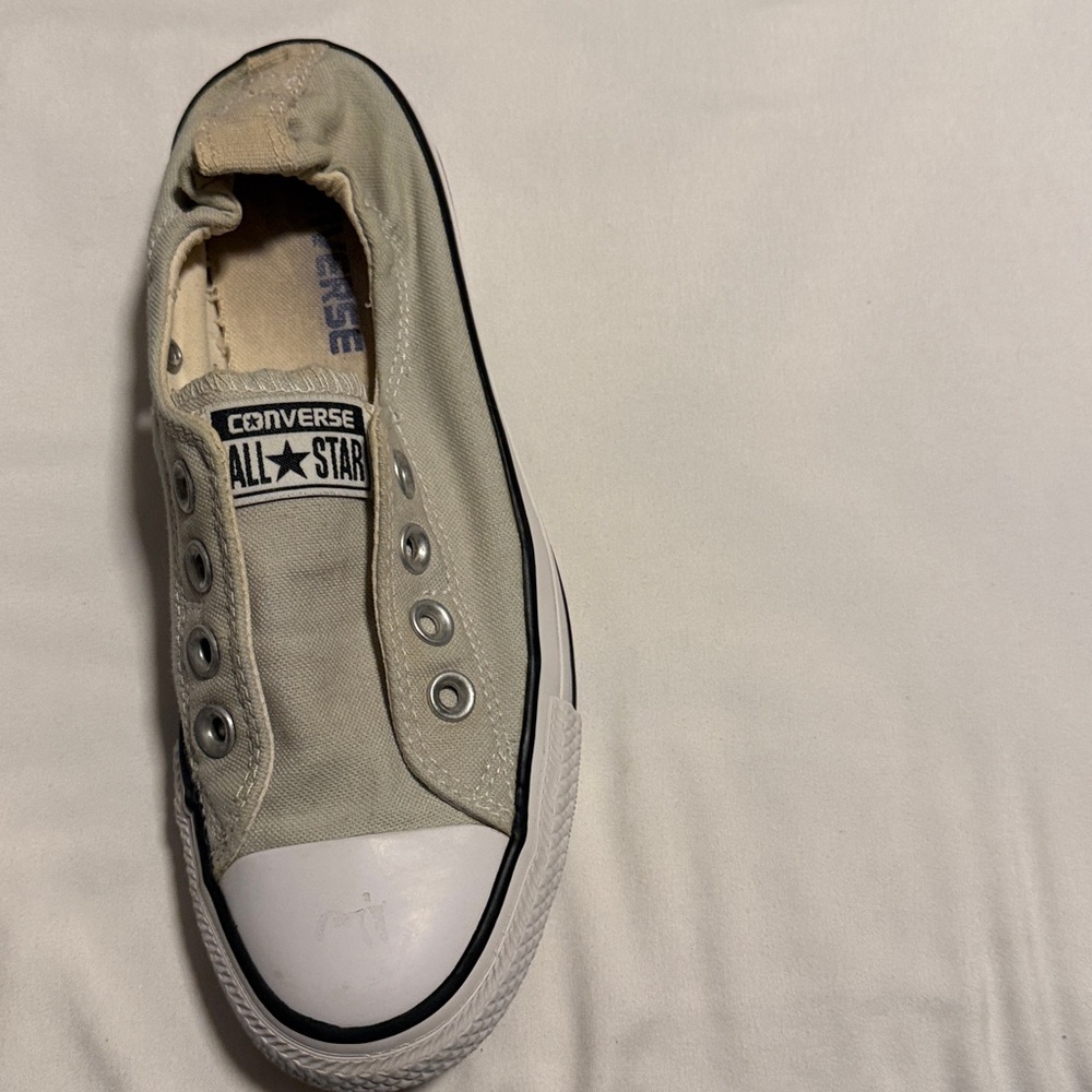 Women’s Converse Sneakers - Cream and White - Picture 2 of 7